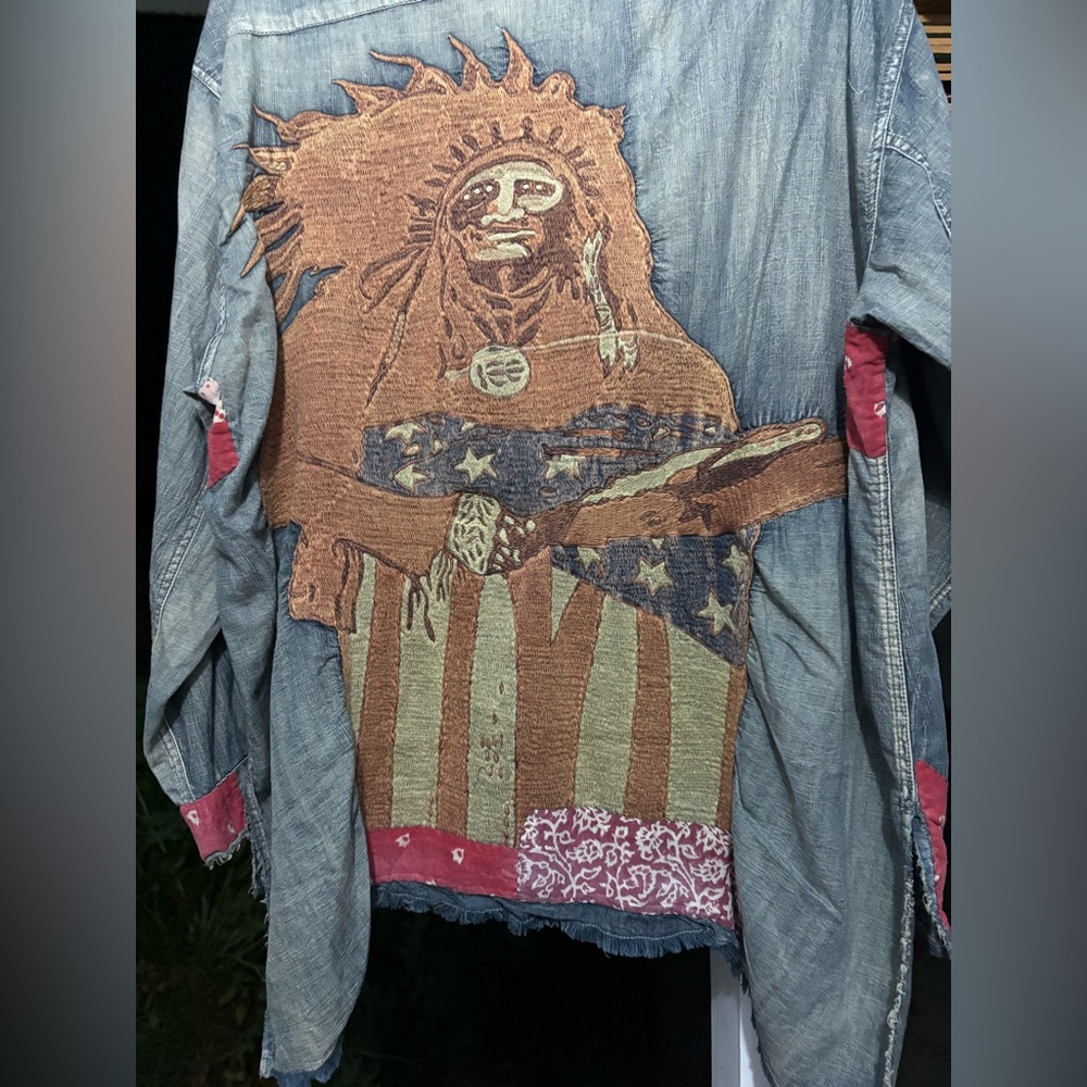 🦄SOLD! Magnolia Pearl Denim American Indian Adison Workshirt! NWT! 🦄 - Picture 11 of 12